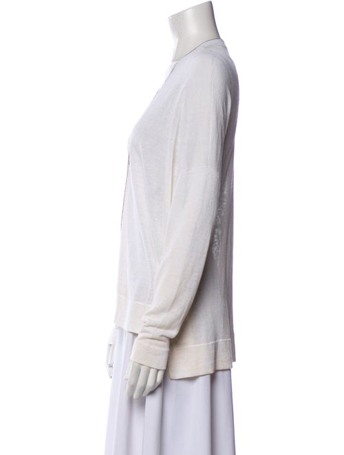 Brunello Cucinelli Linen V-Neck Sweater