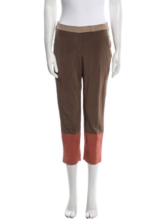 Brunello Cucinelli Silk Straight Leg Pants