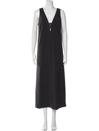 Brunello Cucinelli V-Neck Long Dress