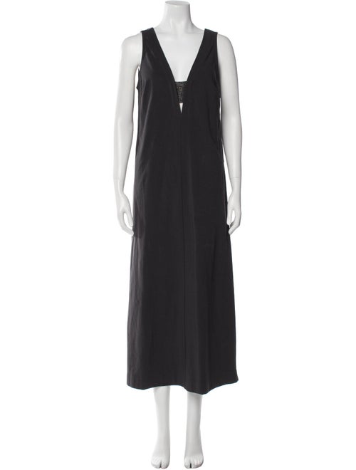 Brunello Cucinelli V-Neck Long Dress