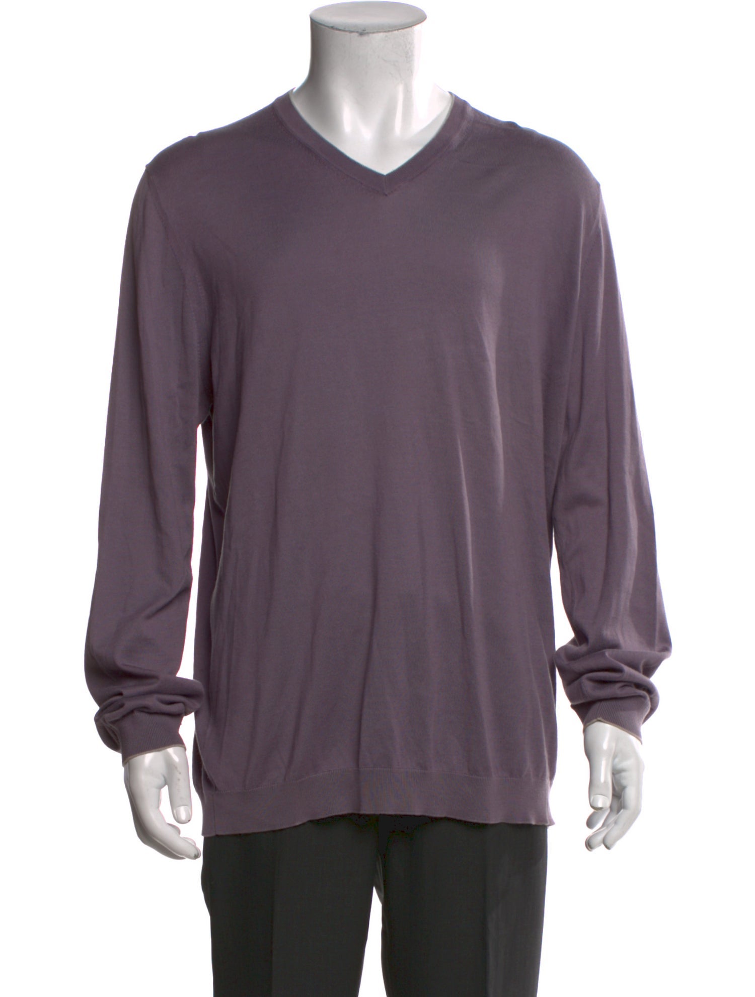 Brunello Cucinelli V-Neck Long Sleeve Pullover