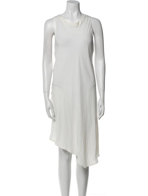 Brunello Cucinelli Scoop Neck Midi Length Dress