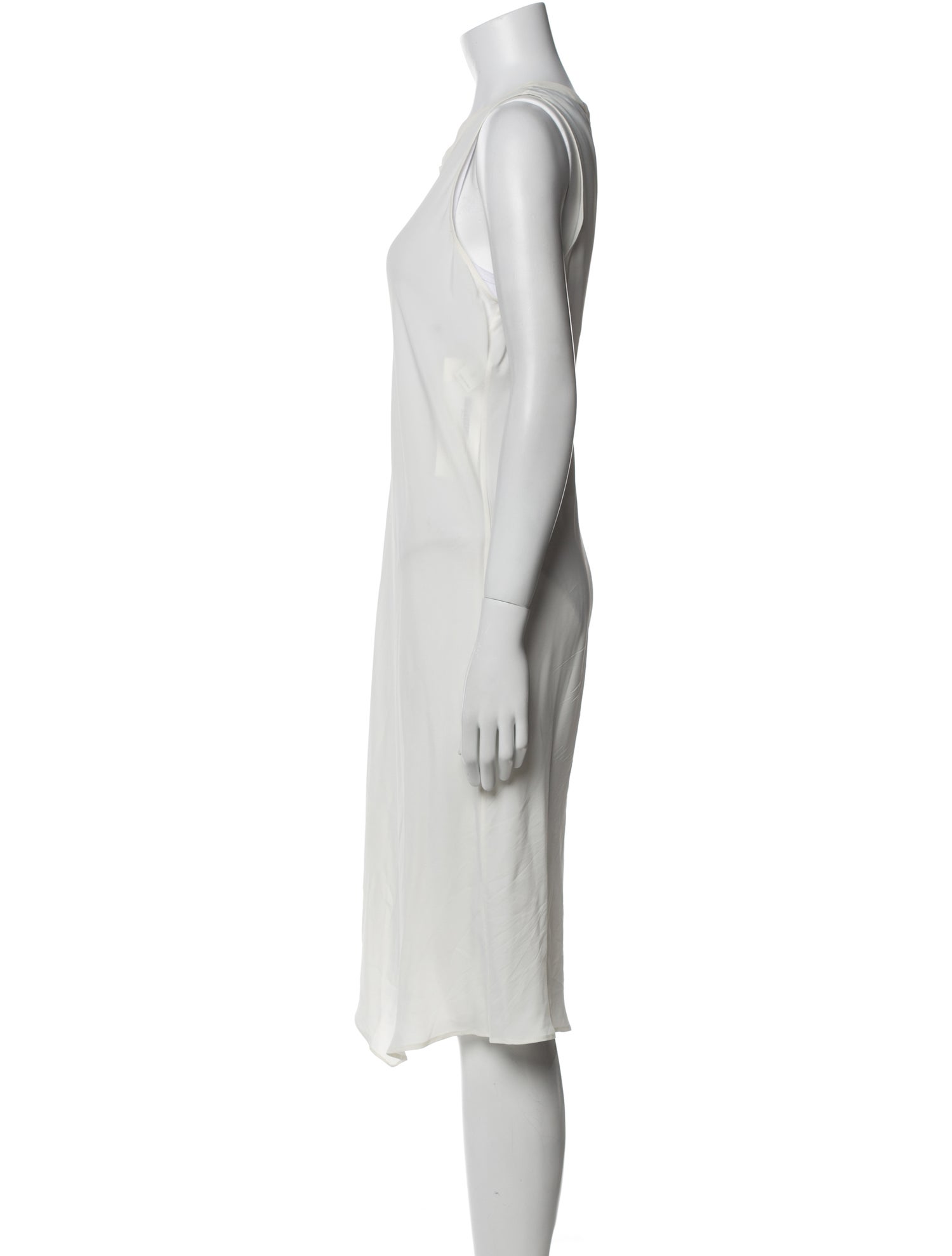 Brunello Cucinelli Scoop Neck Midi Length Dress