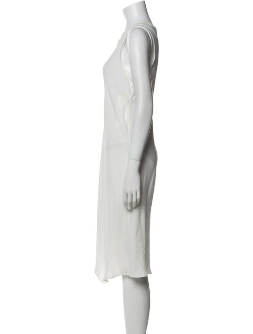 Brunello Cucinelli Scoop Neck Midi Length Dress