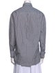 Brunello Cucinelli Striped Long Sleeve Button-Up Top