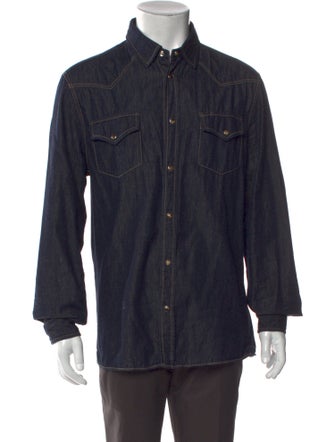 Brunello Cucinelli Long Sleeve Denim Shirt