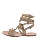 Brunello Cucinelli Leather Gladiator Sandals