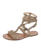 Brunello Cucinelli Leather Gladiator Sandals