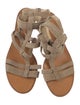 Brunello Cucinelli Leather Gladiator Sandals