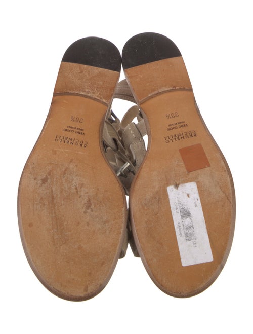 Brunello Cucinelli Leather Gladiator Sandals