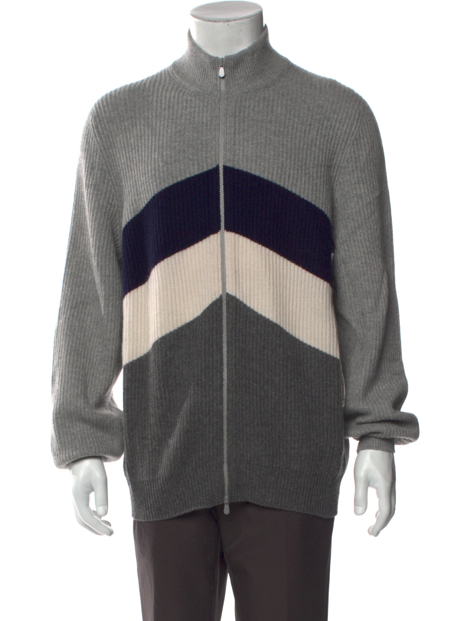 Brunello Cucinelli Cashmere Striped Cardigan
