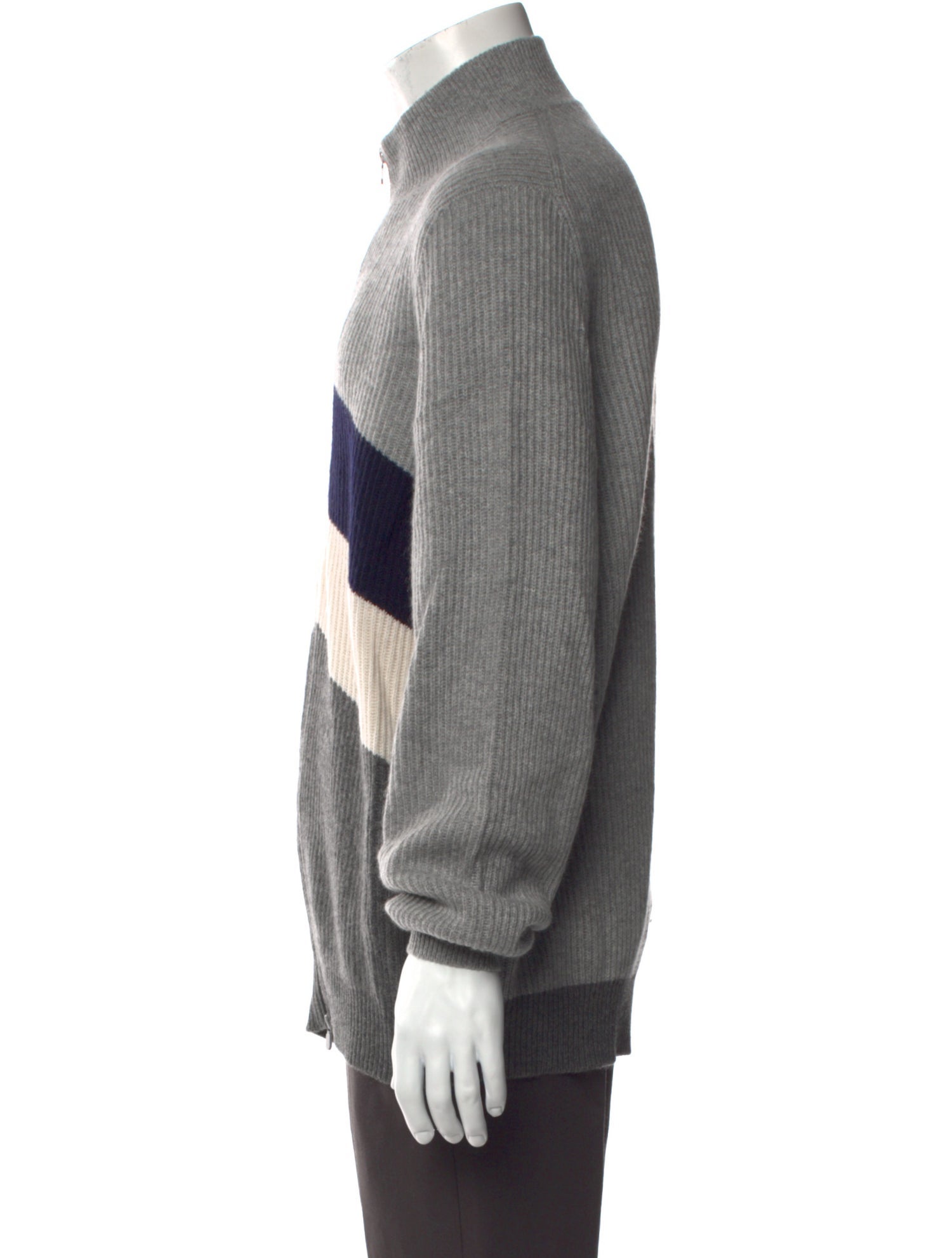 Brunello Cucinelli Cashmere Striped Cardigan