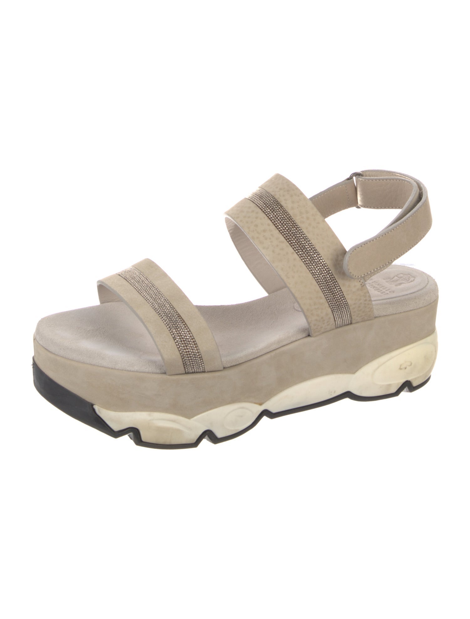 Brunello Cucinelli Monili Suede Espadrilles