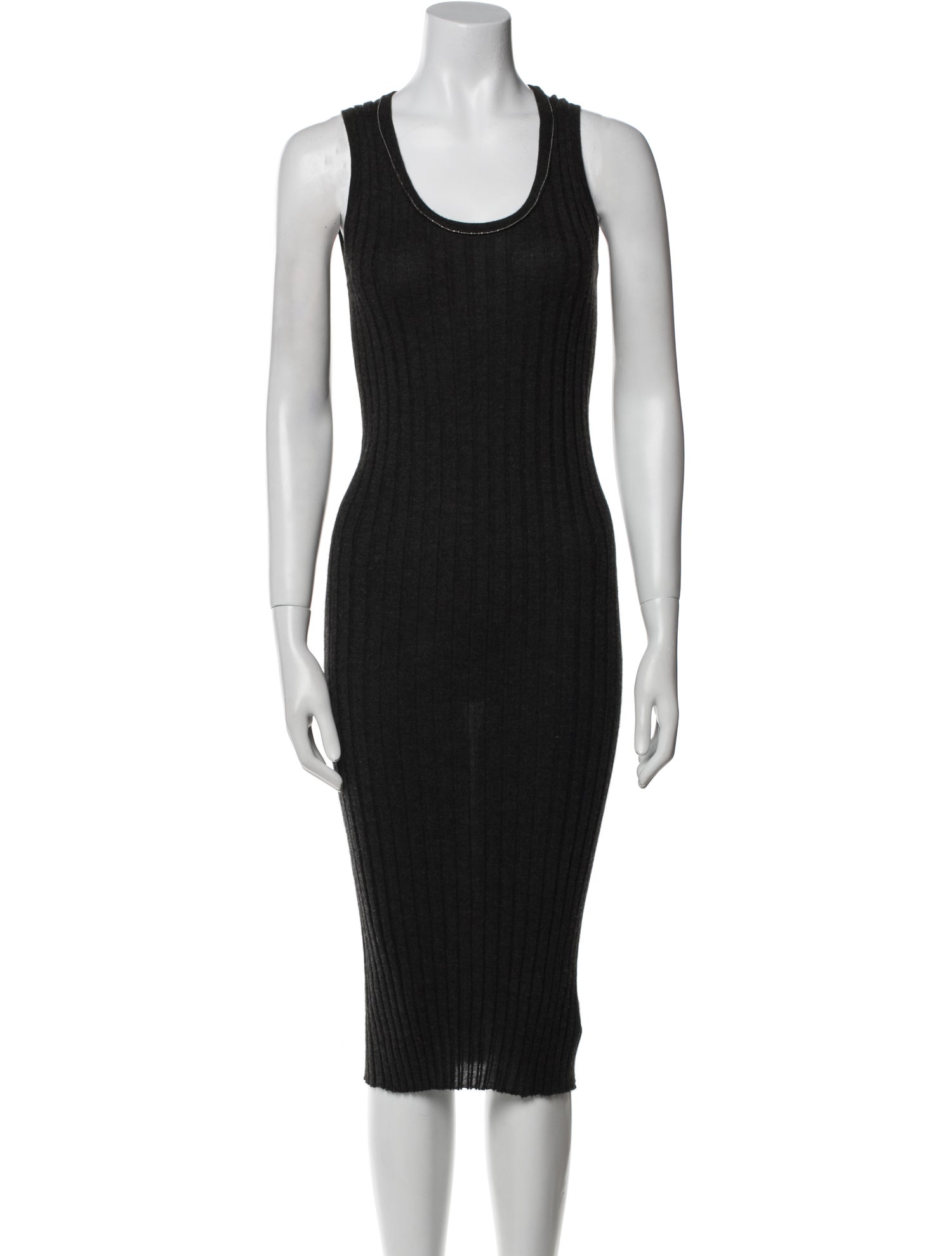 Brunello Cucinelli Cashmere Midi Length Dress