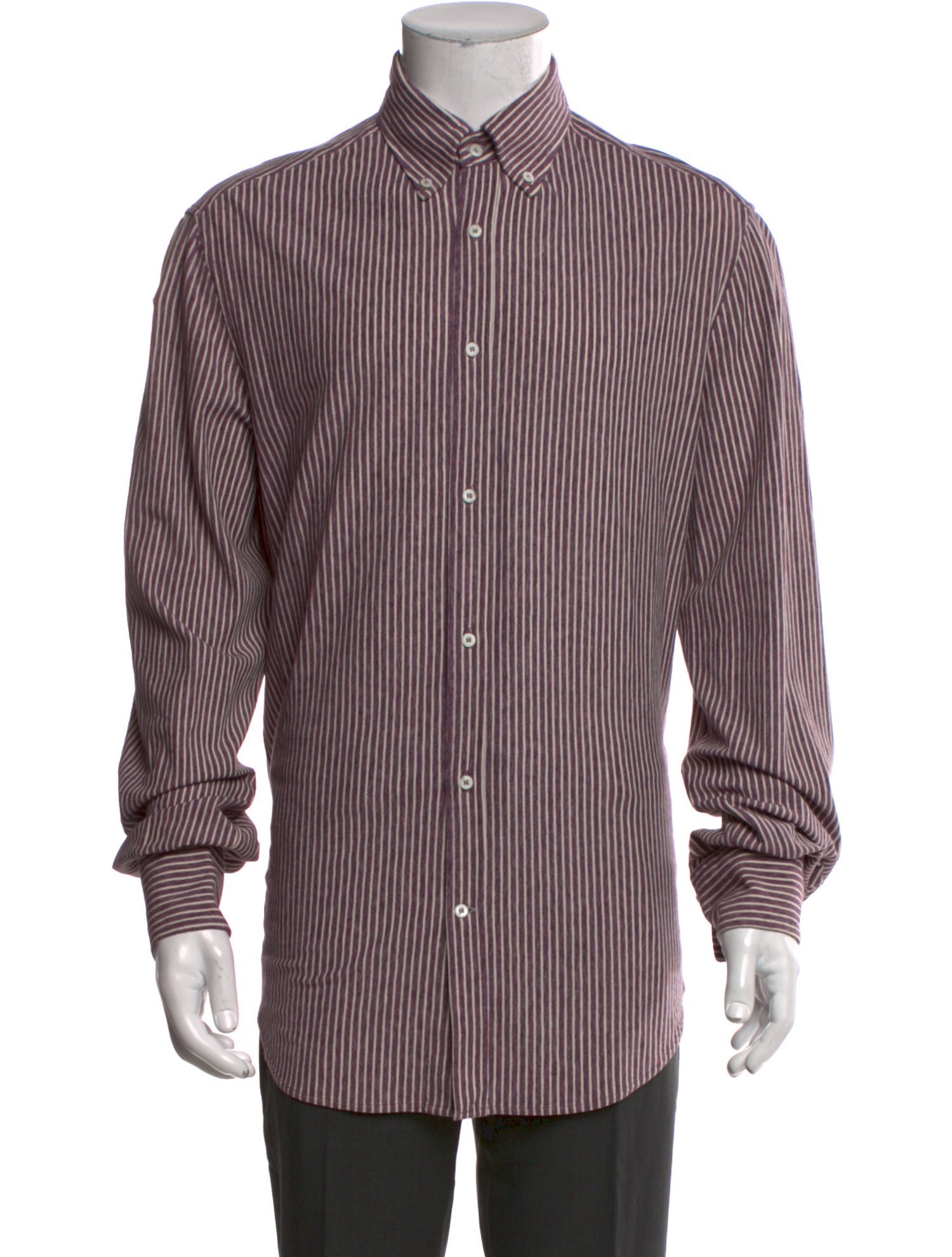 Brunello Cucinelli Striped Long Sleeve Shirt