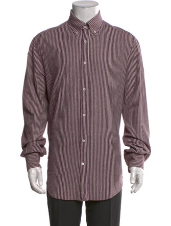 Brunello Cucinelli Striped Long Sleeve Shirt