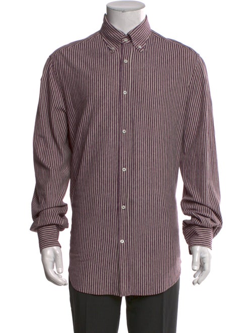 Brunello Cucinelli Striped Long Sleeve Shirt