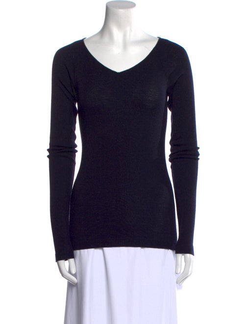 Brunello Cucinelli V-Neck Long Sleeve T-Shirt