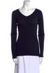 Brunello Cucinelli V-Neck Long Sleeve T-Shirt