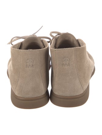 Brunello Cucinelli Suede Lace-Up Boots