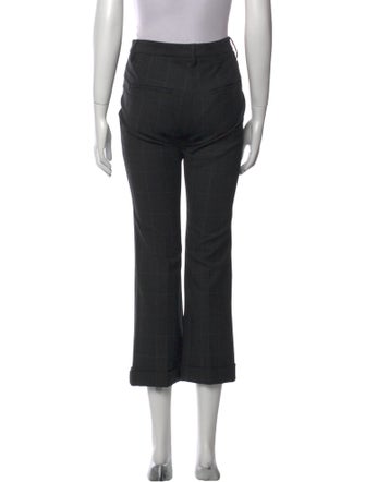 Brunello Cucinelli Plaid Print Wide Leg Pants