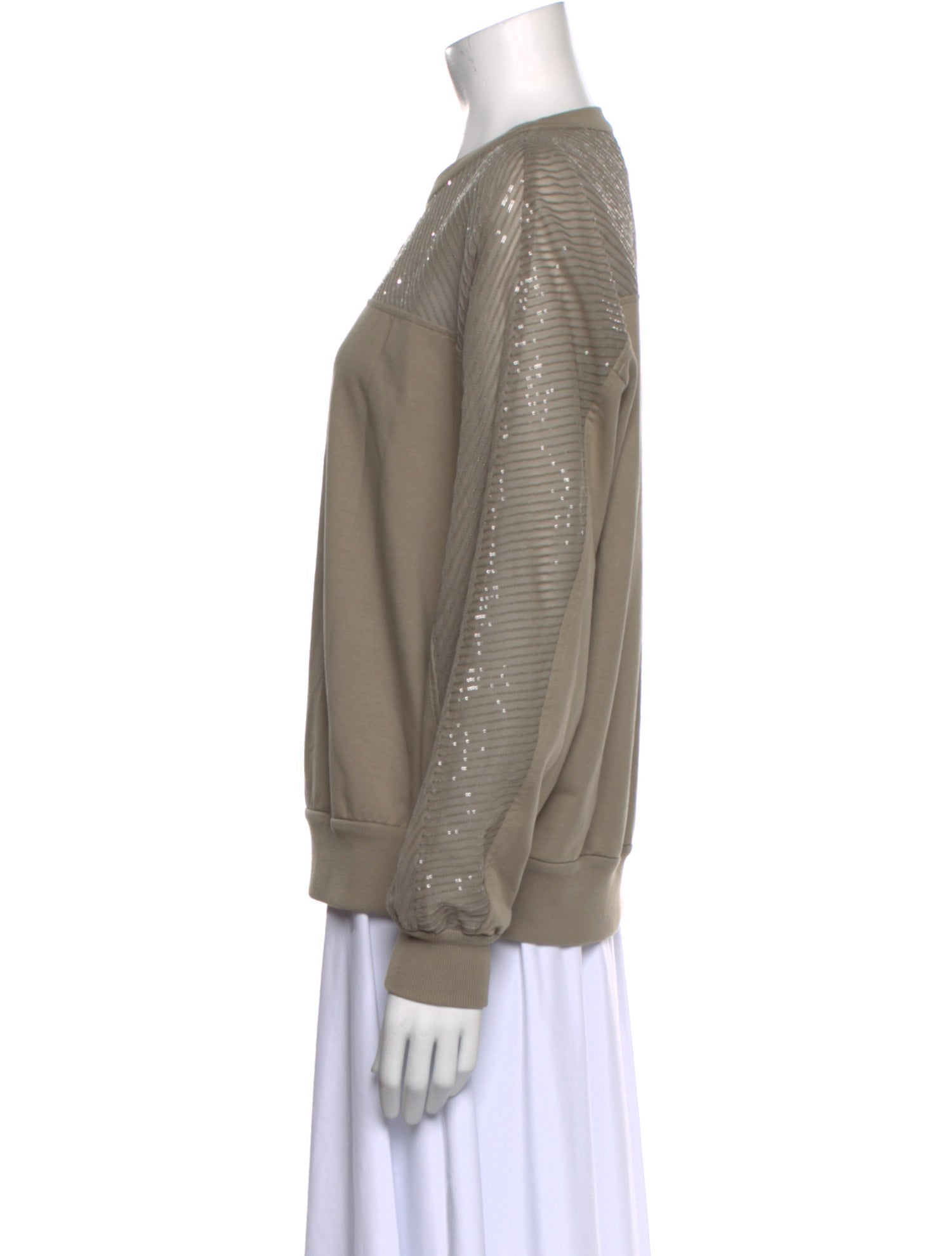 Brunello Cucinelli Crew Neck Long Sleeve Sweatshirt