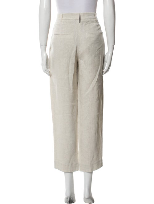 Brunello Cucinelli Linen Straight Leg Pants