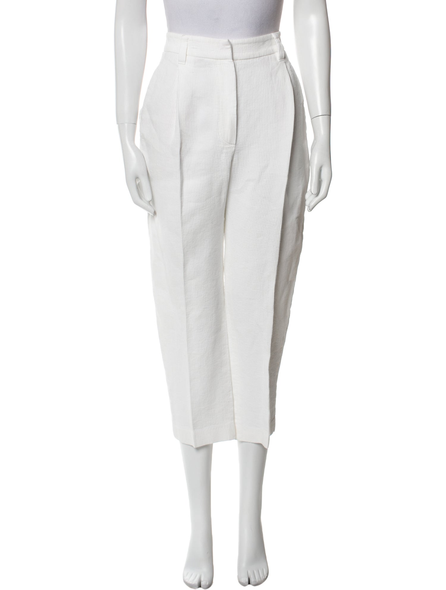 Brunello Cucinelli Linen Straight Leg Pants