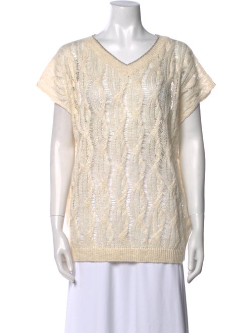 Brunello Cucinelli Linen Patterned Sweater