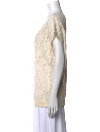 Brunello Cucinelli Linen Patterned Sweater