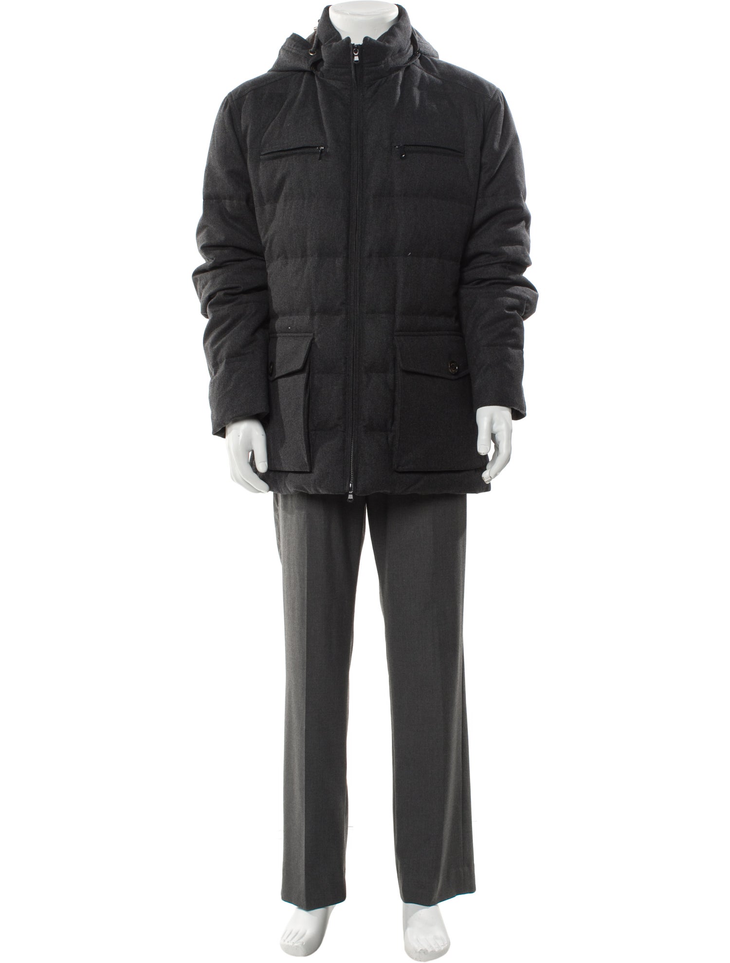 Brunello Cucinelli Wool Puffer Coat