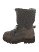 Brunello Cucinelli Suede Beaded Accents Combat Boots