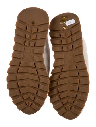 Brunello Cucinelli Suede Beaded Accents Sneakers