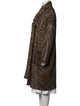 Brunello Cucinelli Animal Print Faux Fur Coat