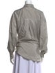Brunello Cucinelli Silk Striped Button-Up Top