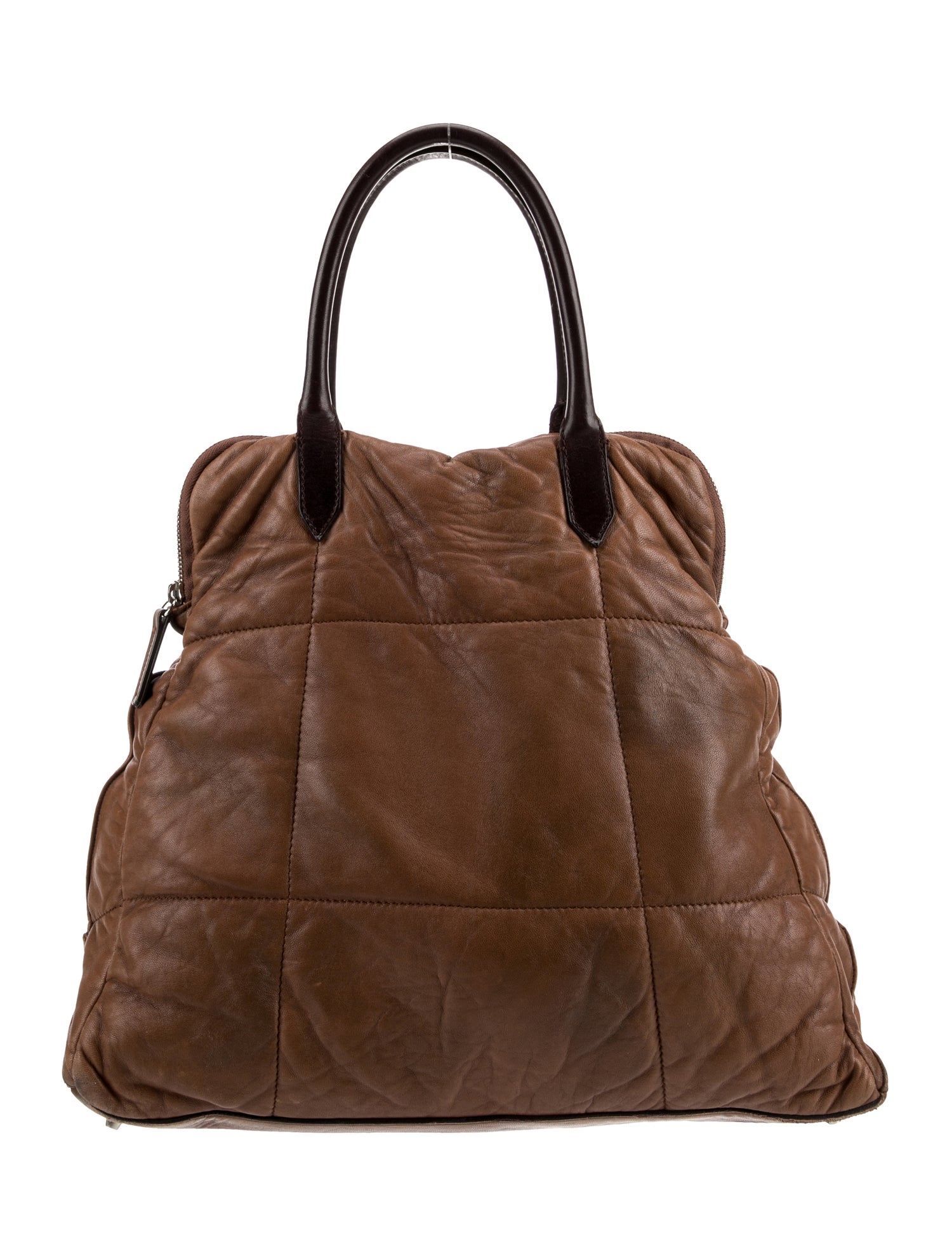 Brunello Cucinelli Leather Top Handle Bag