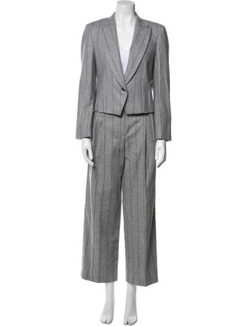Brunello Cucinelli Virgin Wool Striped Pantsuit
