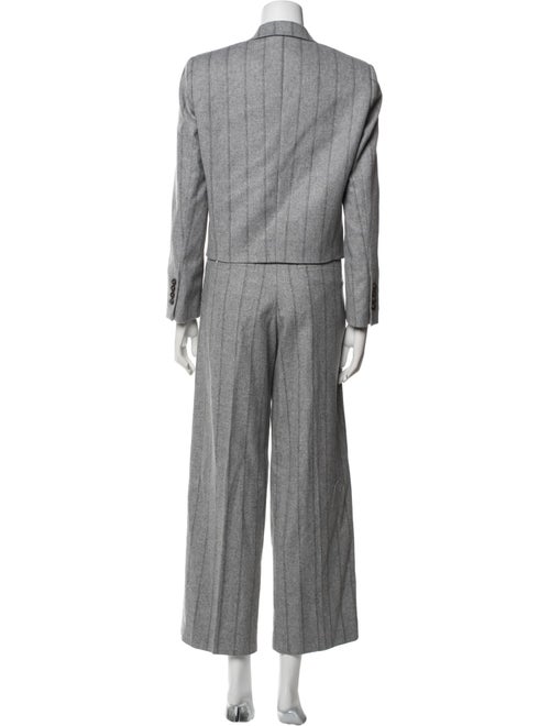 Brunello Cucinelli Virgin Wool Striped Pantsuit