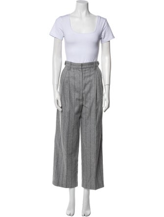 Brunello Cucinelli Virgin Wool Striped Pantsuit