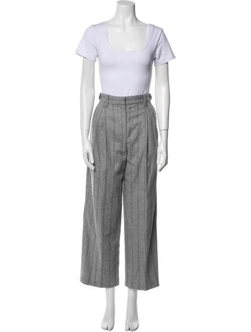 Brunello Cucinelli Virgin Wool Striped Pantsuit
