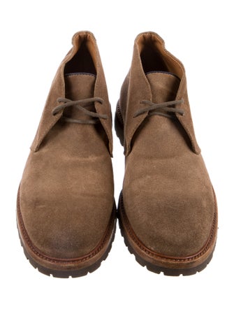 Brunello Cucinelli Suede Lace-Up Boots