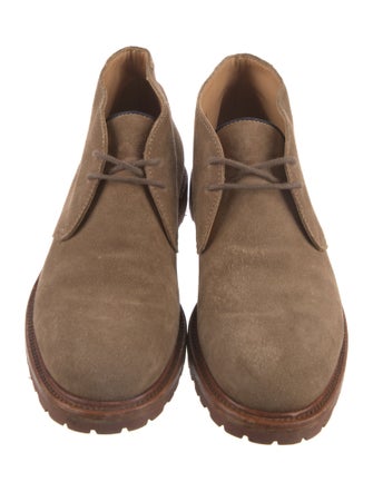 Brunello Cucinelli Suede Lace-Up Boots