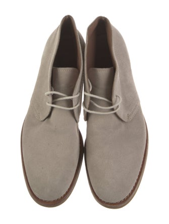 Brunello Cucinelli Suede Lace-Up Boots