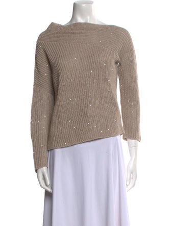 Brunello Cucinelli Bateau Neckline Sweater