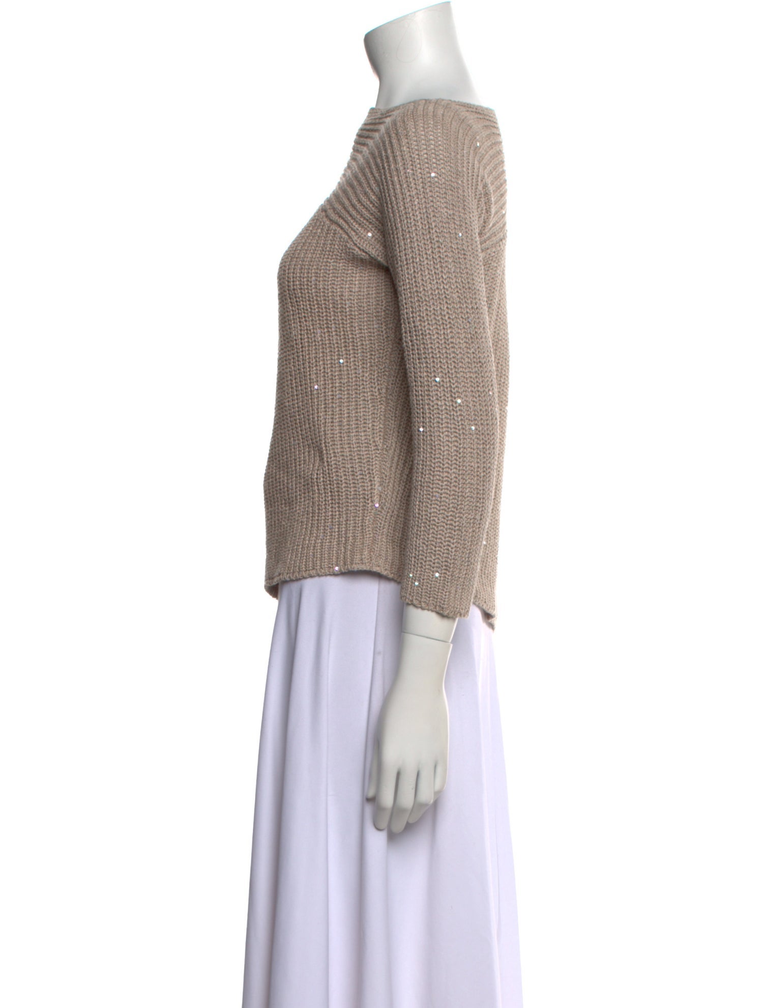 Brunello Cucinelli Bateau Neckline Sweater