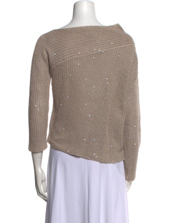 Brunello Cucinelli Bateau Neckline Sweater