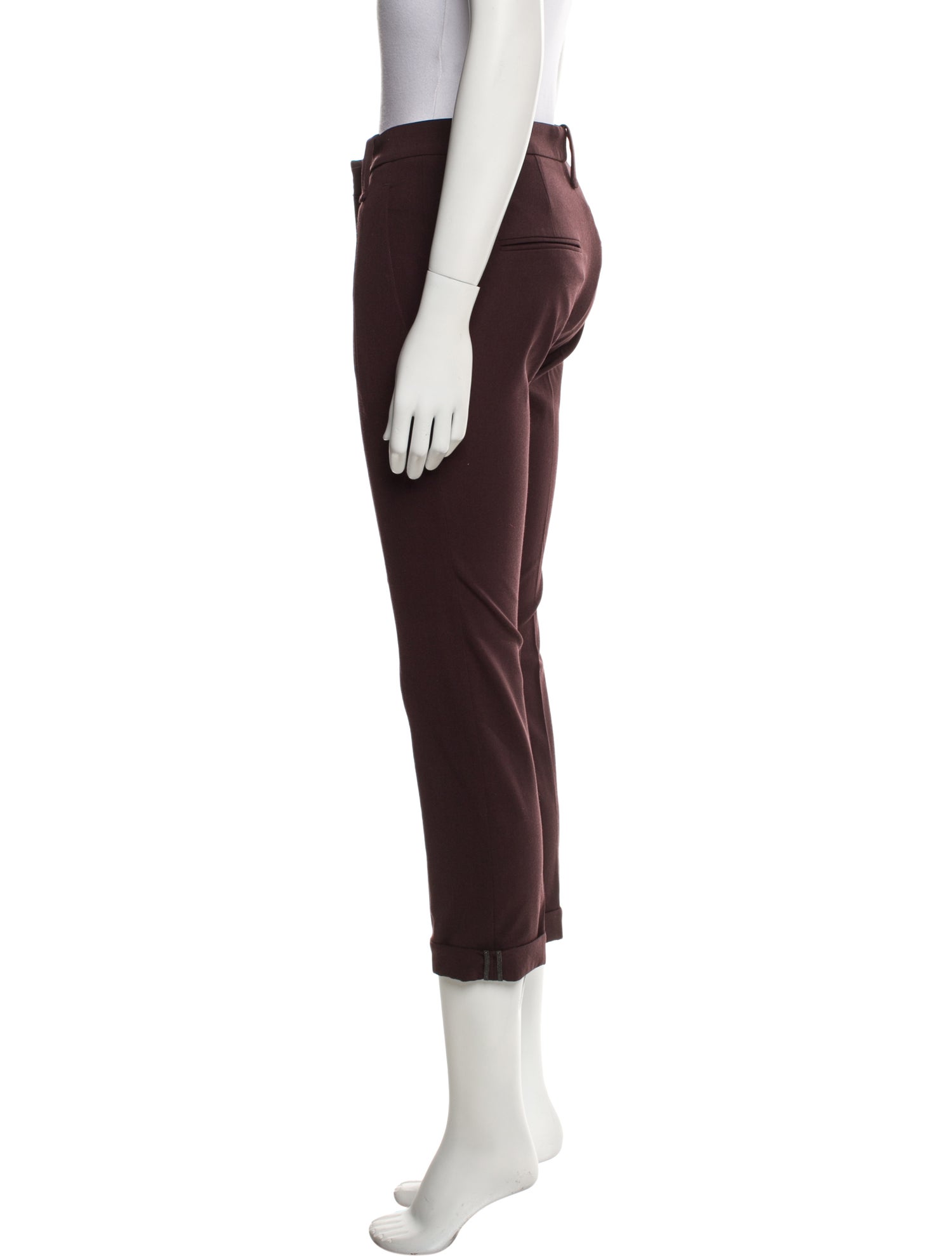 Brunello Cucinelli Virgin Wool Straight Leg Pants