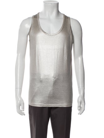Brunello Cucinelli Scoop Neck Sleeveless T-Shirt