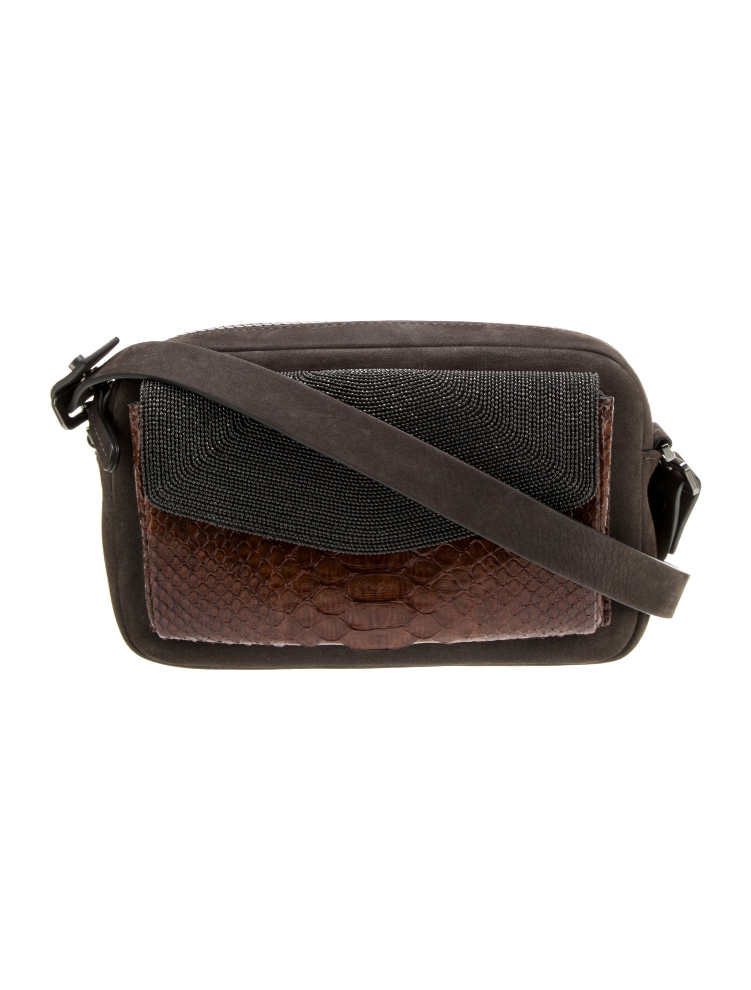 Brunello Cucinelli Suede Crossbody Bag