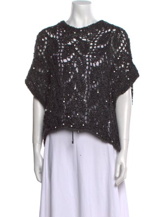 Brunello Cucinelli Linen Crew Neck Sweater